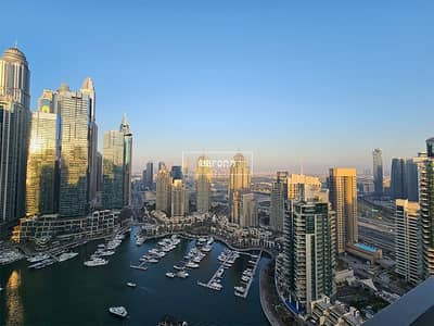 3 Bedroom Apartment for Rent in Dubai Marina, Dubai - Vacant | Stunning Marina View | High Floor