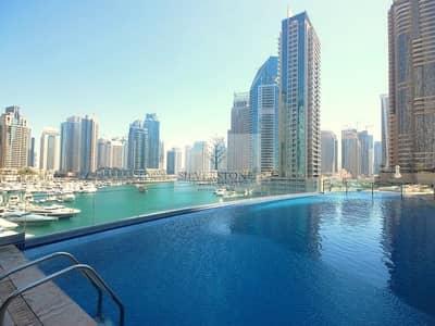 1 Bedroom Apartment for Rent in Dubai Marina, Dubai - Pool Lead. jpg