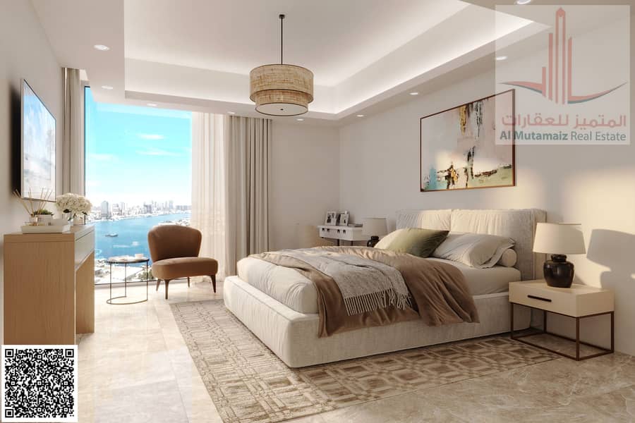 8 Standard Apt Bedroom Ajman Creek Towers. jpg