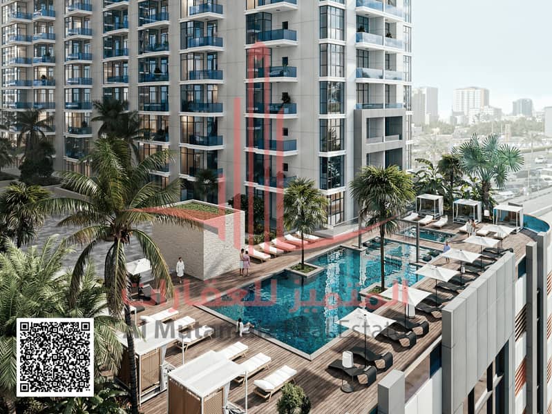 3 Ajman Creek Towers Pool View 2 - 2. jpg