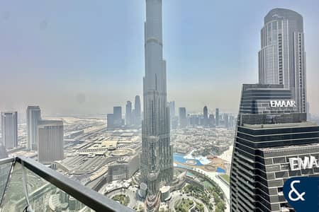 3 Bedroom Flat for Rent in Downtown Dubai, Dubai - 3 Bedrooms | Maids | Full Burj View | Gym