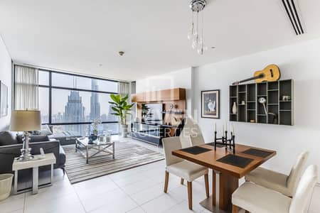 2 Bedroom Apartment for Rent in DIFC, Dubai - High Floor | Furnished Unit with Burj View
