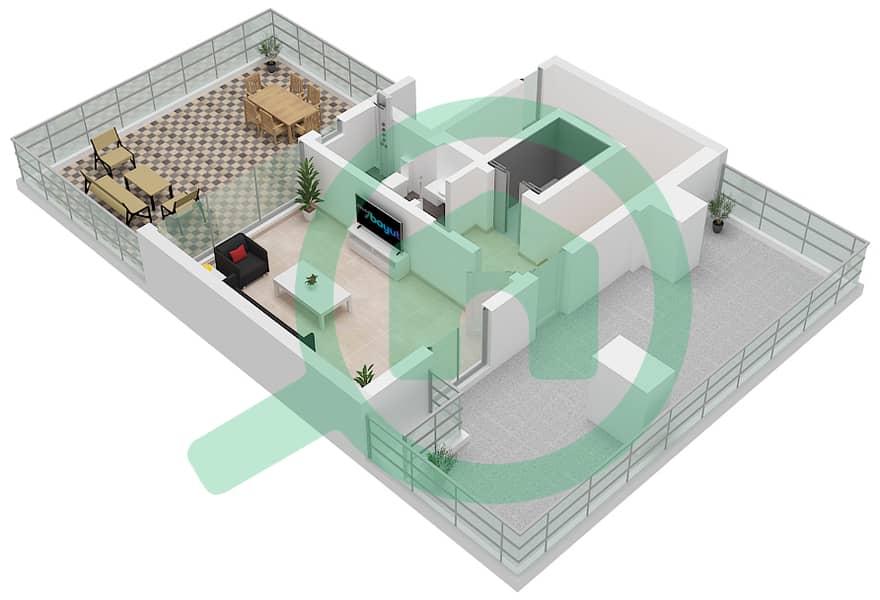Park Gate - 4 Bedroom Villa Type 2 Floor plan Type 2 Floor Second interactive3D
