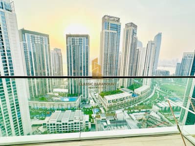 1 Bedroom Apartment for Rent in Dubai Creek Harbour, Dubai - Fully Furnished | High Floor | Community View