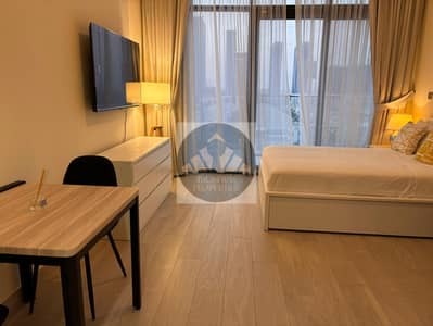 Studio for Rent in Meydan City, Dubai - living dining bedroom. jpg