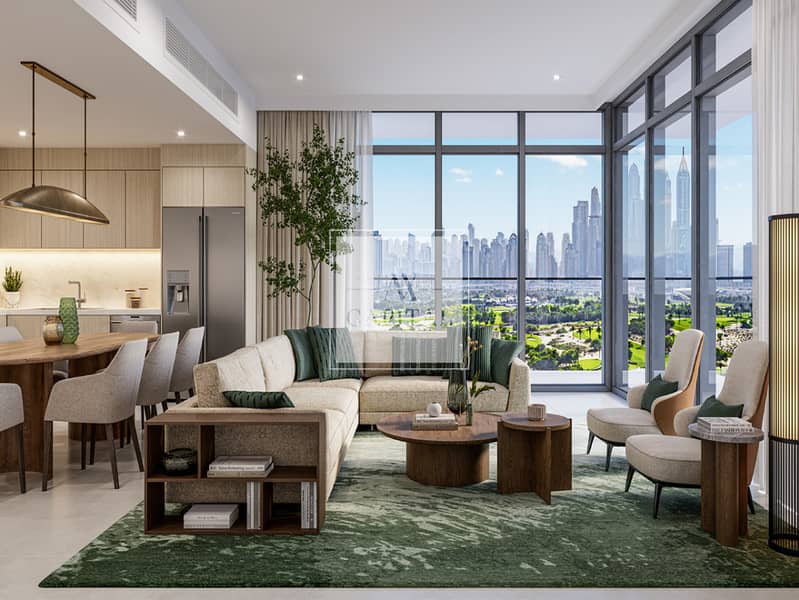 位于景观公寓社区，高尔夫山庄 1 卧室的公寓 1850000 AED - 12305480