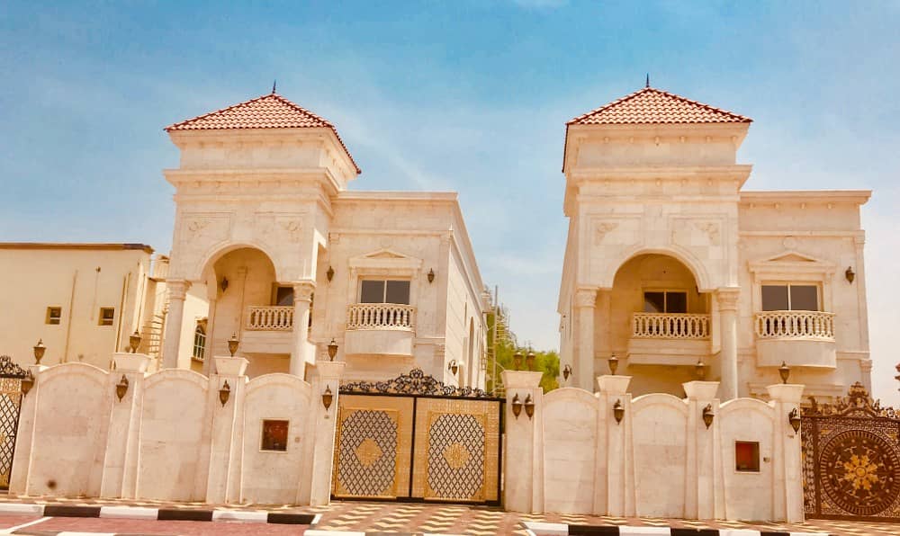 For sale a free super lux 5 bedroom villa for sale in front of Ajman Academy