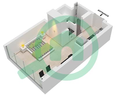 Binghatti Ghost - Studio Apartment Type 7 Floor plan