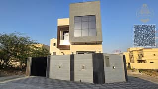 Villa for rent in Al Yasmeen, Ajman, 4 rooms, a majlis, two halls, spacious area, corner