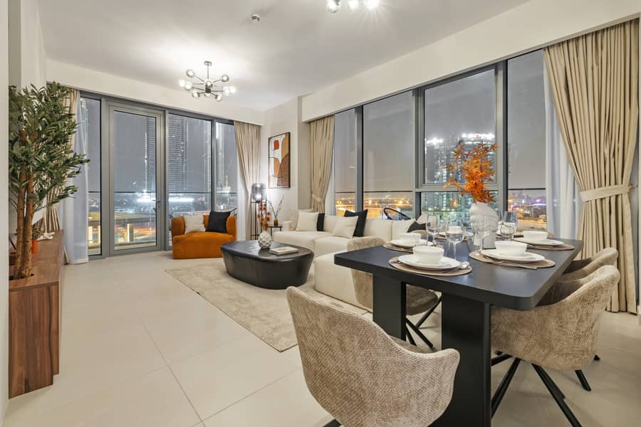 Luxury 2 BR + Maidsroom | Burj Khalifa City View and Canal View - Image 4