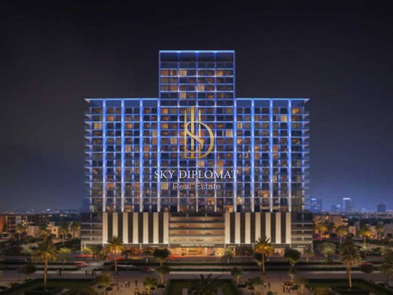 位于朱美拉环形村(JVC)，JVC第16区，Binghatti Ruby 2 卧室的公寓 1832999 AED - 12312356