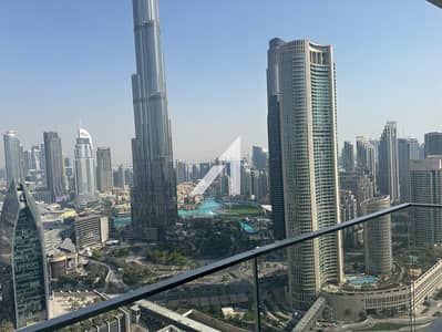 2 Bedroom Apartment for Rent in Downtown Dubai, Dubai - High Floor |Full Burj Khalifa View |Bills Included