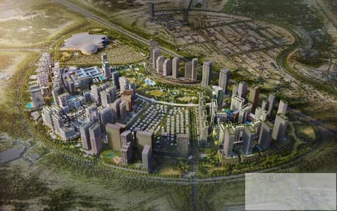فلیٹ 1 غرفة نوم للبيع في سيتي أوف أرابيا، دبي - Aerial 1. jpg
