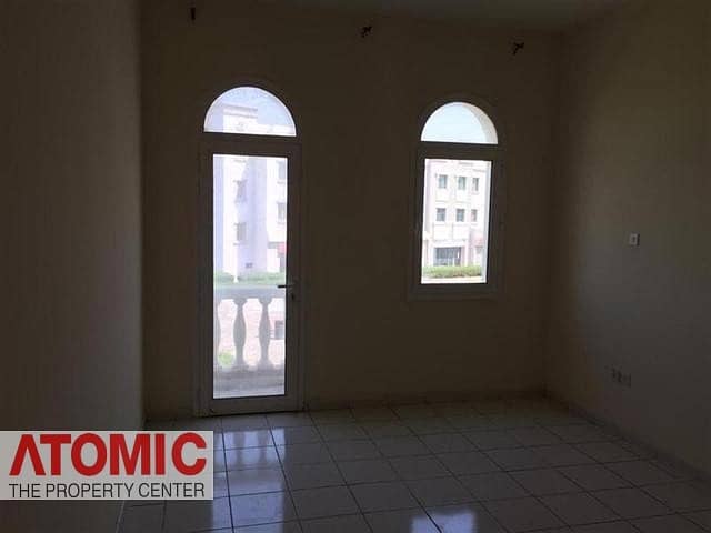 1 BED ROOM FOR SALE IN ITALY CLUSTER - WITH BALCONY - INTERNATIONAL CITY 345000/-