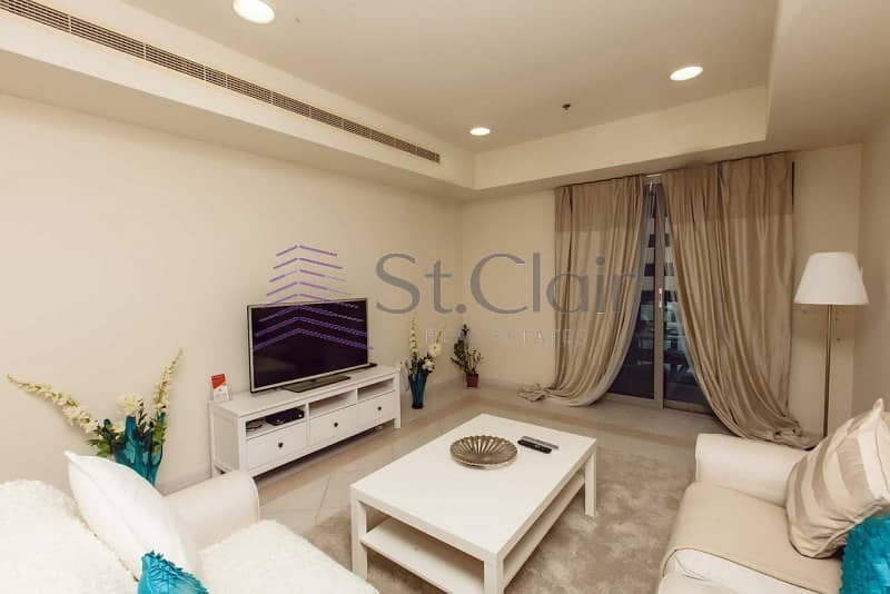 Sea View | Luxurious Furnished 2 Beds | High Floor