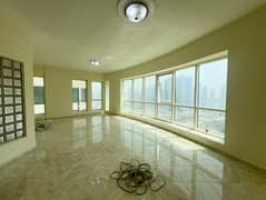 Free AC, open view of Al Qasba, with built-in wardrobes.