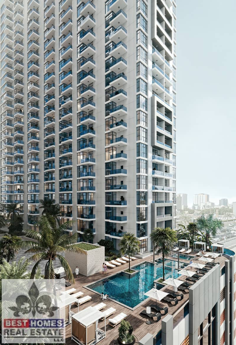 2 Ajman Creek Towers Pool View 2. jpg