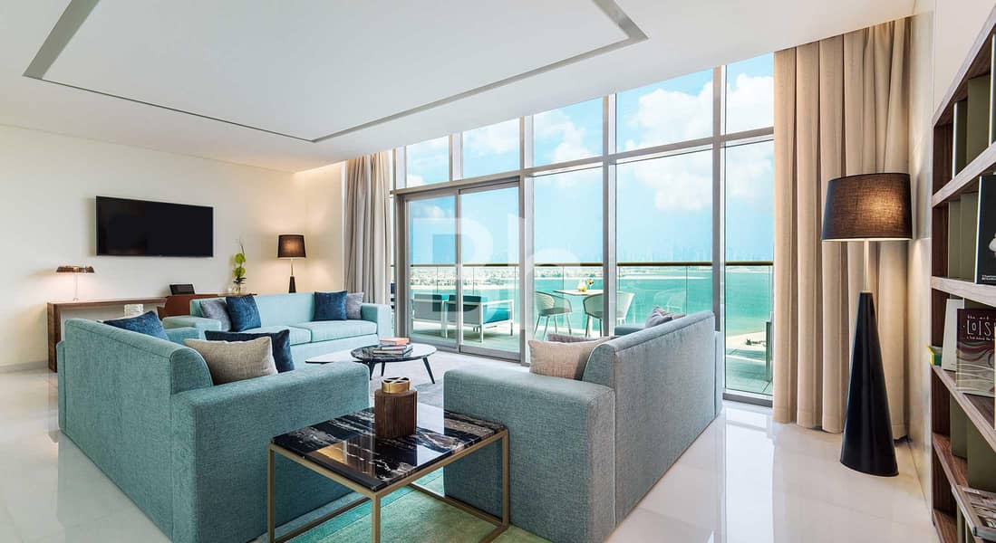 位于朱美拉棕榈岛，新月城，Th8酒店 3 卧室的顶楼公寓 1200000 AED - 12319409