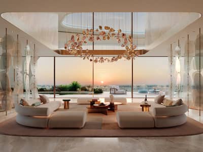 艾尔朱尔夫， 阿布扎比 3 卧室联排别墅待售 - Sky Mansion_Interior_Living Room. jpg