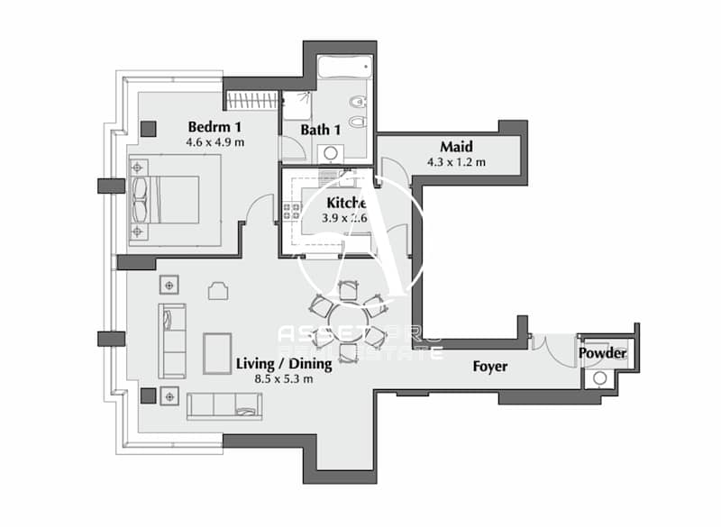 32 B 1br - Floor Plan (1208 sqft). png