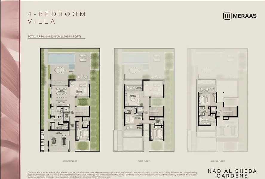 4 BR floor plan