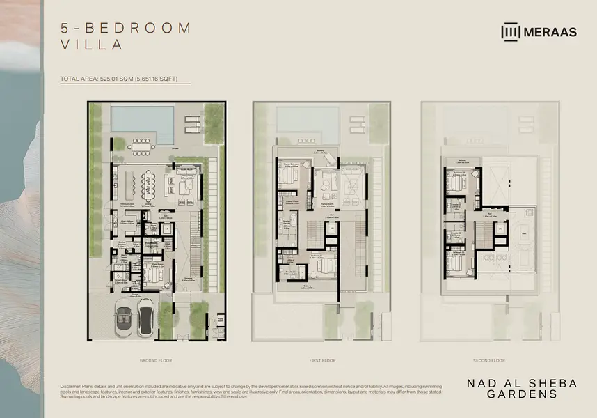 5 BR floor plan
