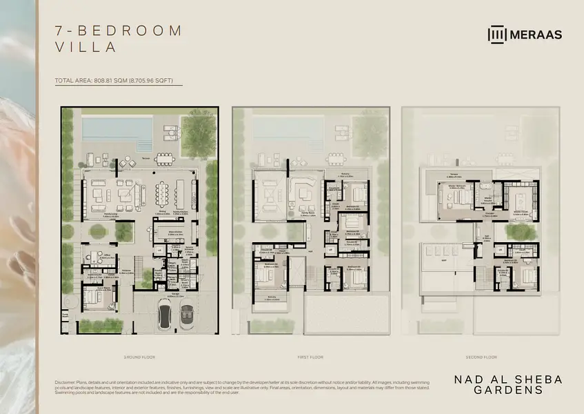 7 BR floor plan