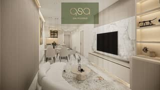 Spacious one and one+study and two bedrooms living hall with covered parking Apartment available for sale off plan goldcrest dream tower c Ajman