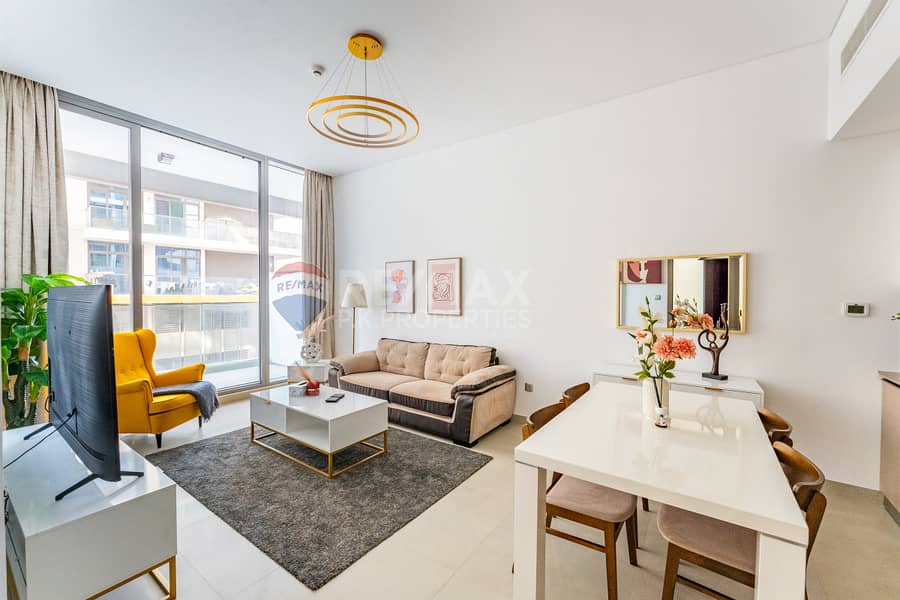 位于朱美拉环形村(JVC)，JVC第11区，蓝铃花公寓 1 卧室的公寓 1100000 AED - 12328233