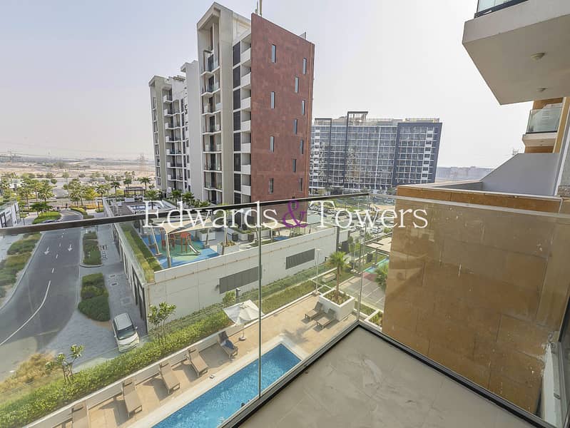 Balcony | Huge 1 Bedroom | Azizi Riviera 22