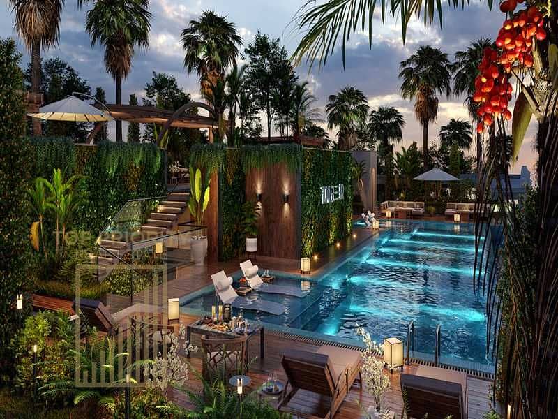位于阿尔扬街区，48 园景公寓 1 卧室的公寓 1259000 AED - 12328606