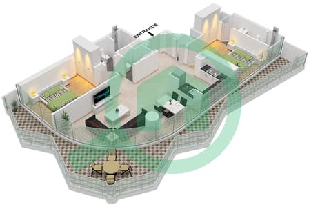 Volta - 2 Bedroom Apartment Type 8,A1-A39 FLOOR 2-8,10-50 Floor plan