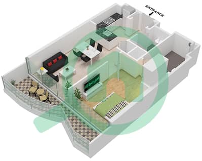 Volta - 1 Bedroom Apartment Type C11M-C20M FLOOR 19-28 Floor plan