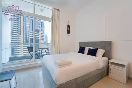 迪拜码头， 迪拜 单身公寓待租 - Bedroom 1. jpg