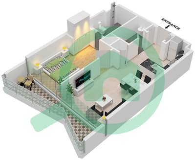 Volta - 1 Bedroom Apartment Type C21-C30 FLOOR 29-39 Floor plan