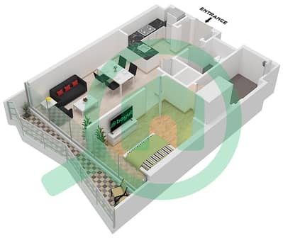 Volta - 1 Bedroom Apartment Type C21M-C30M FLOOR 29-39 Floor plan