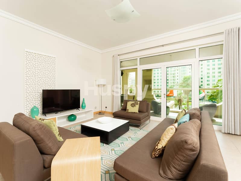 位于朱美拉棕榈岛，海滨公寓，萨罗德公寓 2 卧室的公寓 185000 AED - 12330710