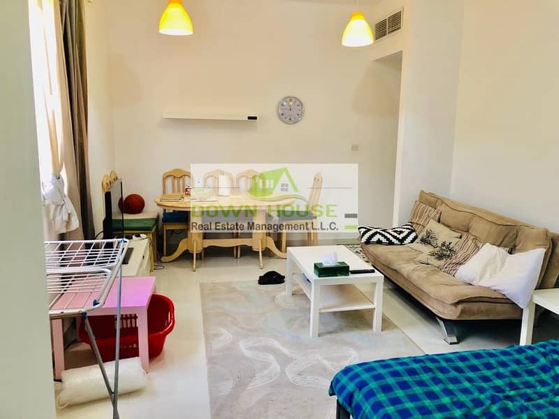 Awesome stunning fully furnished studio with European compound