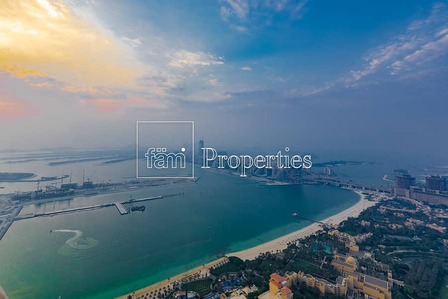 2 bed | Full Palm & Sea View | Very High Floor