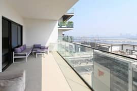 Furnished 1BR | Creek and Burj Khalifa View | High Floor