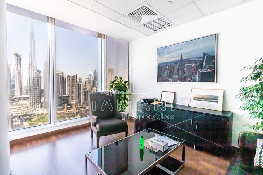 Fully fitted | Rented | Canal and Burj view
