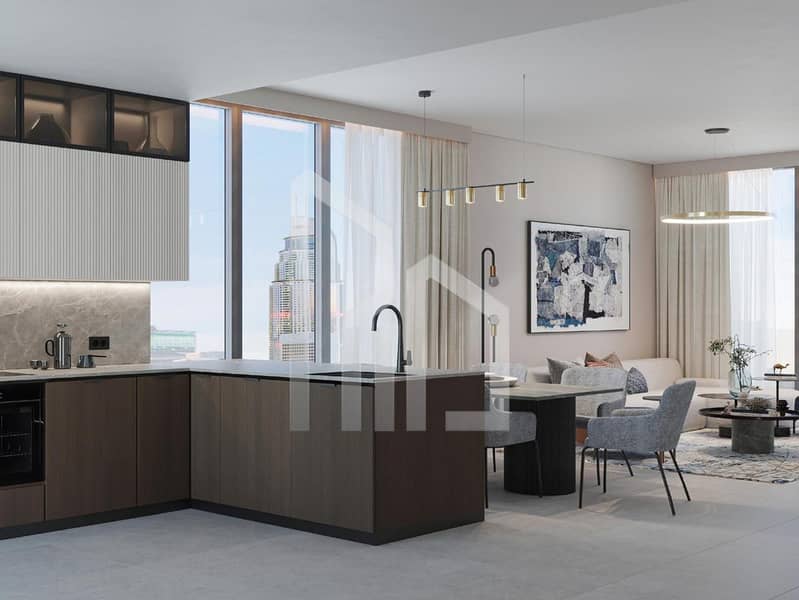 位于商业湾，Marriott Residences 1 卧室的公寓 2117050 AED - 12349569