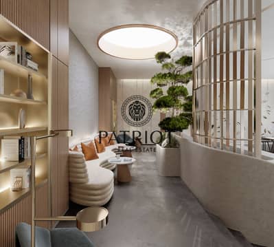 شقة 2 غرفة نوم للبيع في الخليج التجاري، دبي - The Crestmark - library lounge. jpg