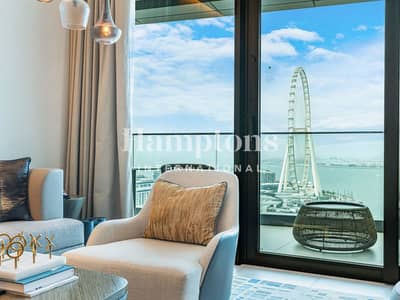 朱美拉海滩住宅（JBR）， 迪拜 1 卧室酒店式公寓待租 - 位于朱美拉海滩住宅（JBR），朱美拉谦恭度假酒店和水疗中心，朱美拉门户2号大厦 1 卧室的酒店式公寓 185000 AED - 12350180