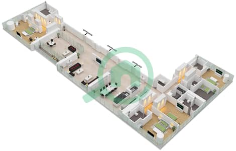 The S Tower - 4 Bedroom Apartment Type B Floor plan The S Tower - 4 Bedroom Apartment Type B Floor plan