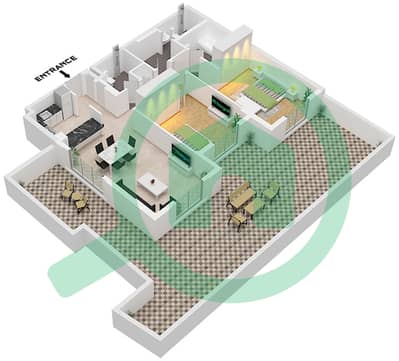 Hyati Residence - 2 Bedroom Apartment Unit 22 FLOOR GROUND Floor plan