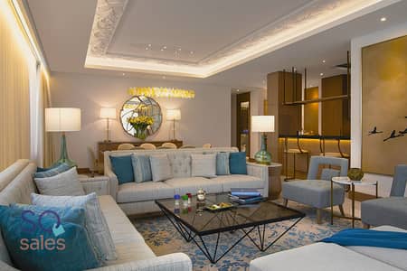 3 Bedroom Hotel Apartment for Rent in Al Jaddaf, Dubai - Three Bedroom Suite – Living and Dining Area. jpg