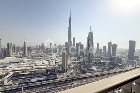 3 Bedroom Flat for Rent in Za'abeel, Dubai - Maid Room | Burj Khalifa | Unfurnished