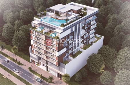 فلیٹ 2 غرفة نوم للبيع في ند الشبا، دبي - Front elevation View 4. png