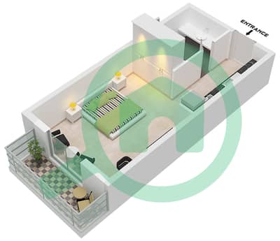 The Community Motor City - Studio Apartment Type 5 Floor plan
